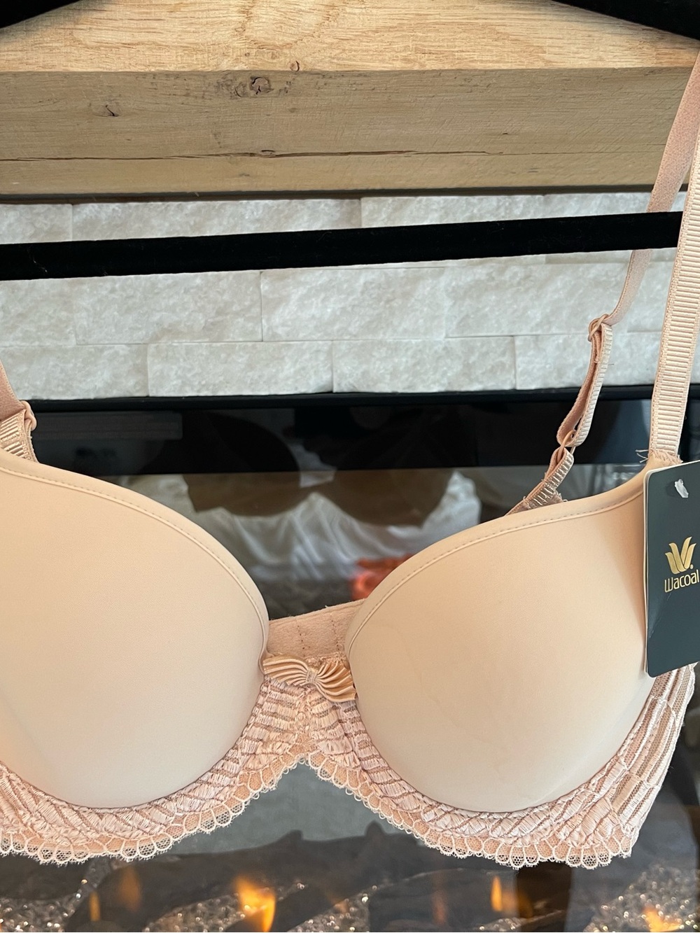 Wacoal La Femme Blush Lace-Trim T-Shirt Bra